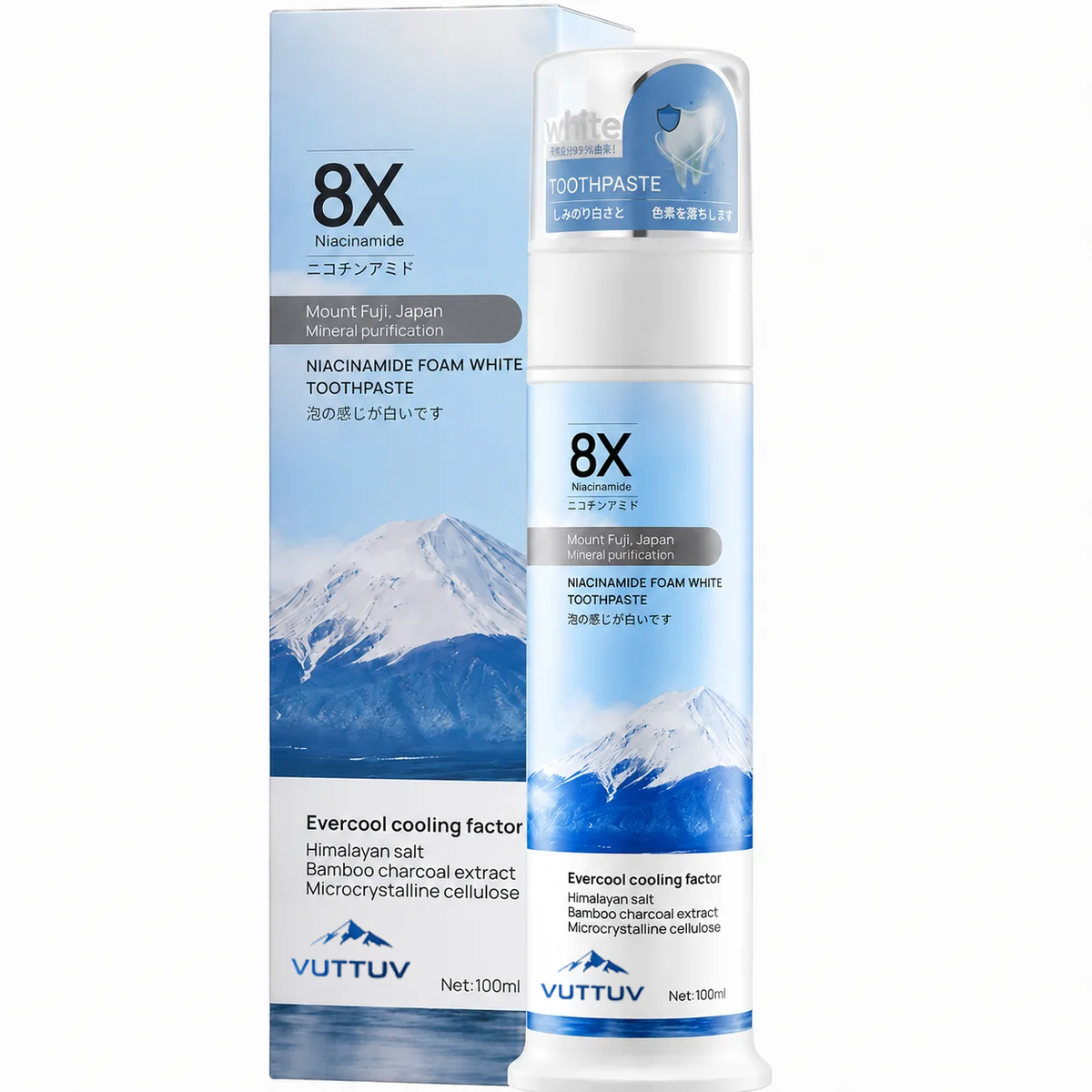 【Family Value Pack】VUTTUV®Niacinamide Whitening Toothpaste for a Brighter, Fresher Smile