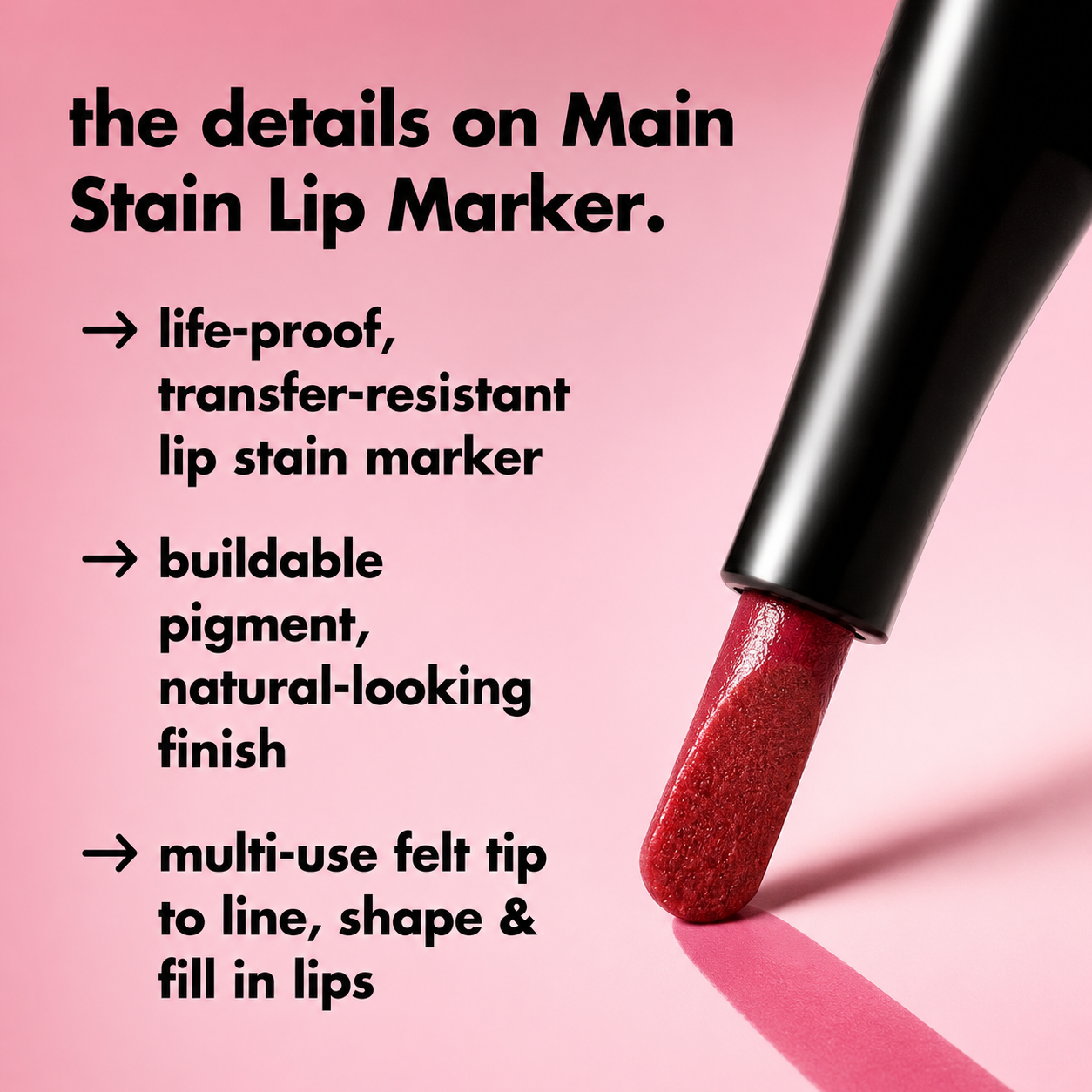 VUTTUV Main Stain Lipliner Marker, Long-Lasting Lip Stain Pen for Defining, Shaping & Filling Lips