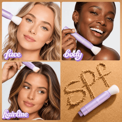 VUTTUV Summer Skin Essentials Set — CC Serum + Solid SPF 30 Sunscreen Brush