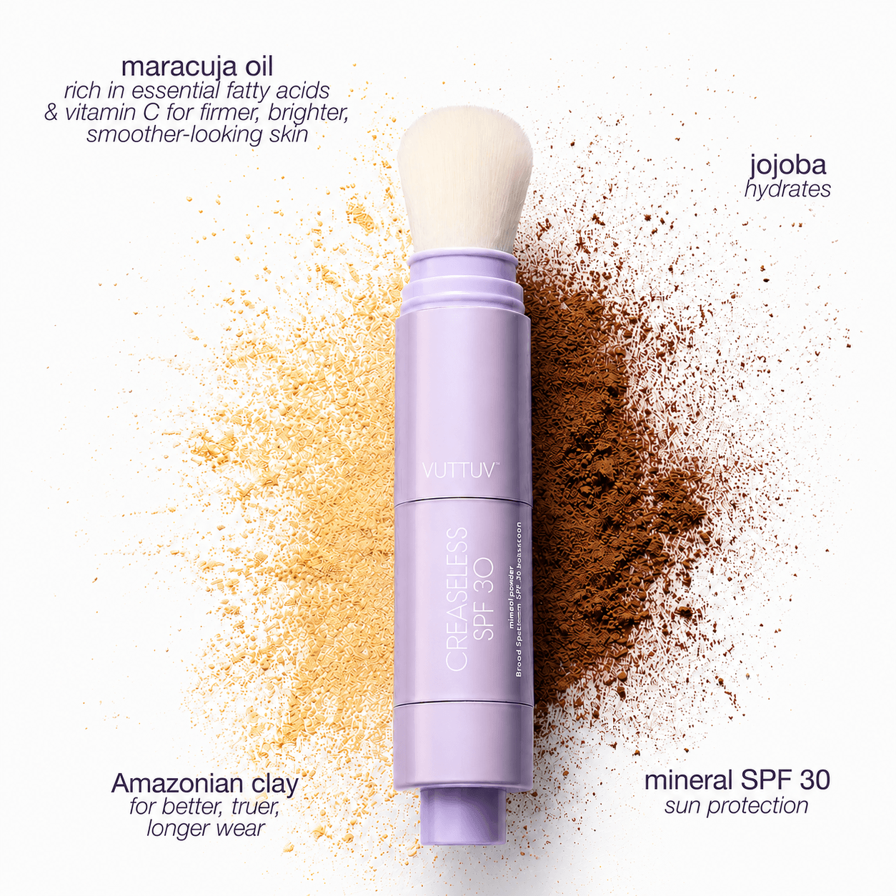 VUTTUV Summer Skin Essentials Set — CC Serum + Solid SPF 30 Sunscreen Brush