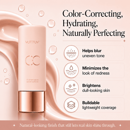 VUTTUV Summer Skin Essentials Set — CC Serum + Solid SPF 30 Sunscreen Brush
